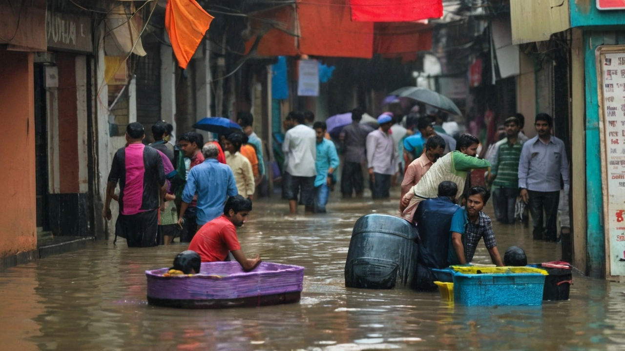 दिल्ली में भारी बारिश: आईएमडी ने जारी किया रेड अलर्ट, कई इलाकों में जलभराव से प्रभावित यातायात